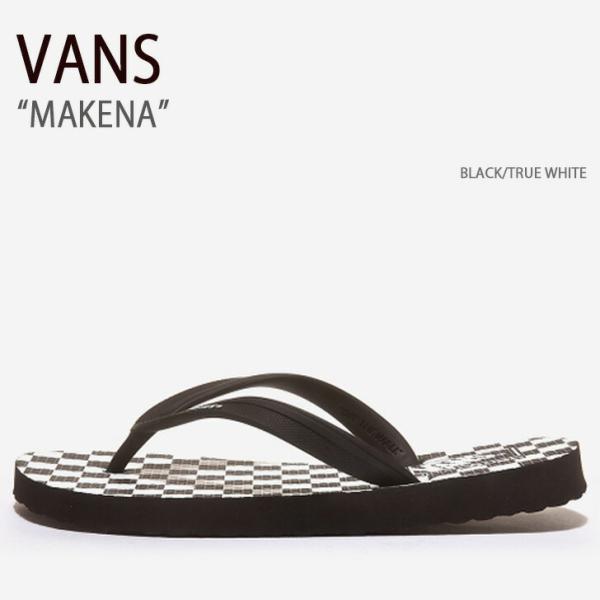 VANS バンズ サンダル MAKENA BLACK TRUE WHITE ヴァンズ シューズ メン...