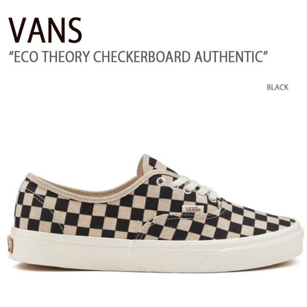 VANS バンズ スニーカー ECO THEORY CHECKERBOARD AUTHENTIC B...