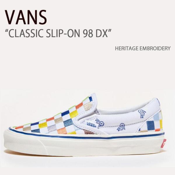 VANS ヴァンズ スニーカー バンズ シューズ CLASSIC SLIP-ON 98 DX クラッ...