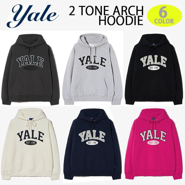 YALE イェール パーカー 2TONE ARCH HOODIE プルオーバーパーカー アーチロゴ ...