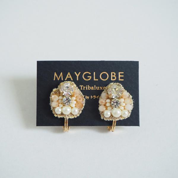 イヤリング イヤークリップ MAYGLOBE by Tribaluxe パールモチーフイヤリング t...