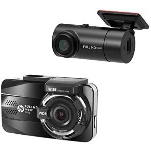 hp ドライブレコーダー f870g +リアカメラ RC3 SDカード・ステッカー付