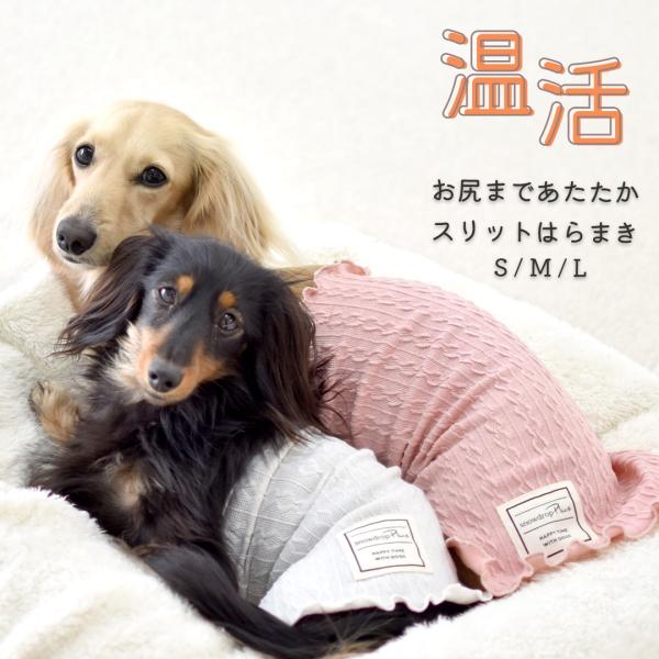 スリットケーブルはらまき プリント名入れ 腹巻き ペットグッズ あたため 犬 腸活 冷房対策 シニア...