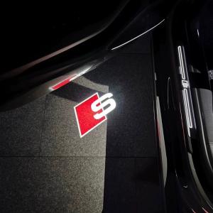 Audi 左右ドア LED HD ロゴ プロジ...の詳細画像1