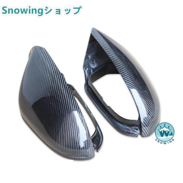 AUDI A6 エクステリアミラー装飾 リアミラー装飾 リアビューミラートリム カーボン