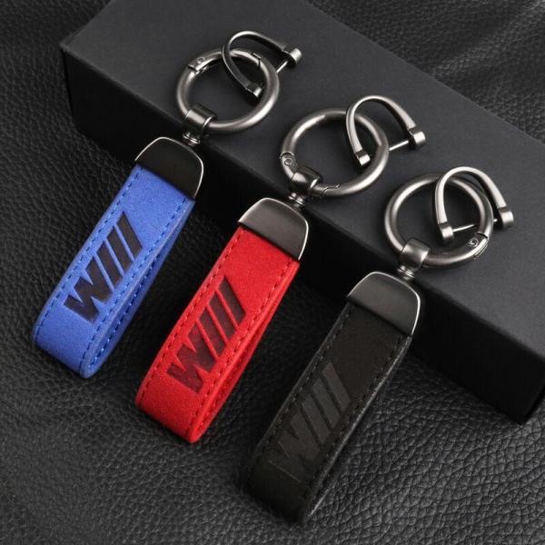 BMW ///M Performans スポーツ アルカンターラ ロゴキーホルダー キーリング M1...