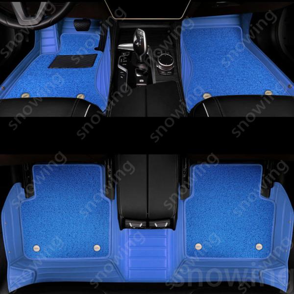 BMW M4 G82/G83 F82/F83車用高級ダブルレイヤーフロアマット｜厚手素材＋高級縫製｜...