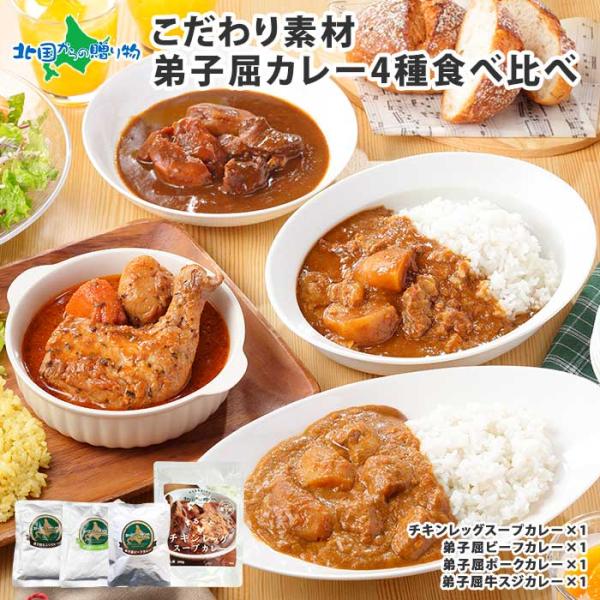 スープカレー レトルトカレー 4食セット 北海道 お取り寄せ グルメ ギフト ご当地カレー 業務用