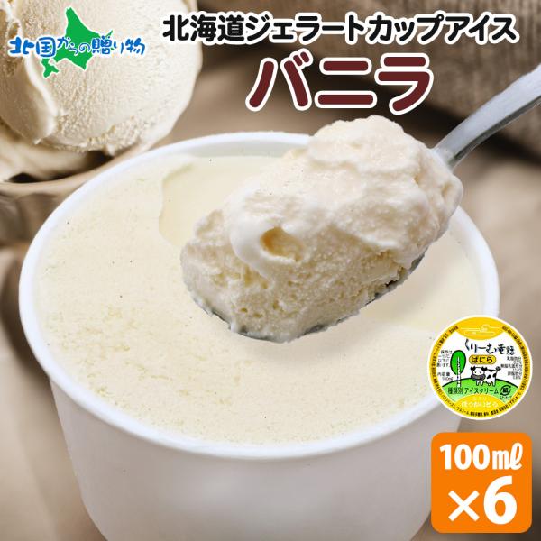 北海道 アイスクリーム ジェラート バニラ 6個セット 単品 アイス ギフト