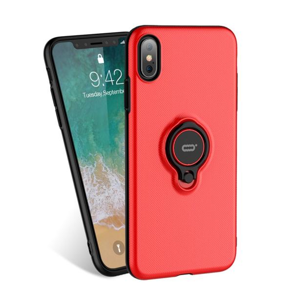 iPhone XR 6.1 インチ 対応 ケース リングスタンド付き ICONFLANG-B アイフ...
