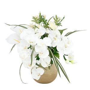 蓮華灯 盆提灯・お盆ちょうちん 造花 ライト ルミナスアレンジ胡蝶蘭