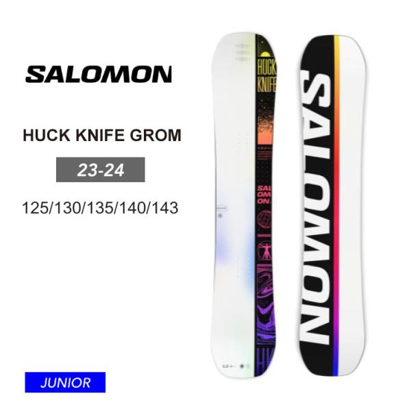 23-24 2024 SALOMON サロモン キッズ 板 HUCK KNIFE GROM 子供 ジ...