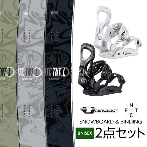 取付無料 FNTC TNT L スノーボード ＆ DRAKE ドレイク KING キング 2点セット...