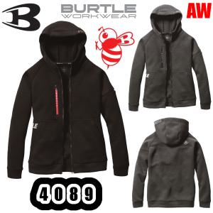 S-XL 4089 エアーテックフーディ BURTLE 防寒着 作業服 保温性 ストレッチ 消臭 制電 ユニセックス ワークウェア ブルゾン ジャンパー 軽防寒 作業着 バートル