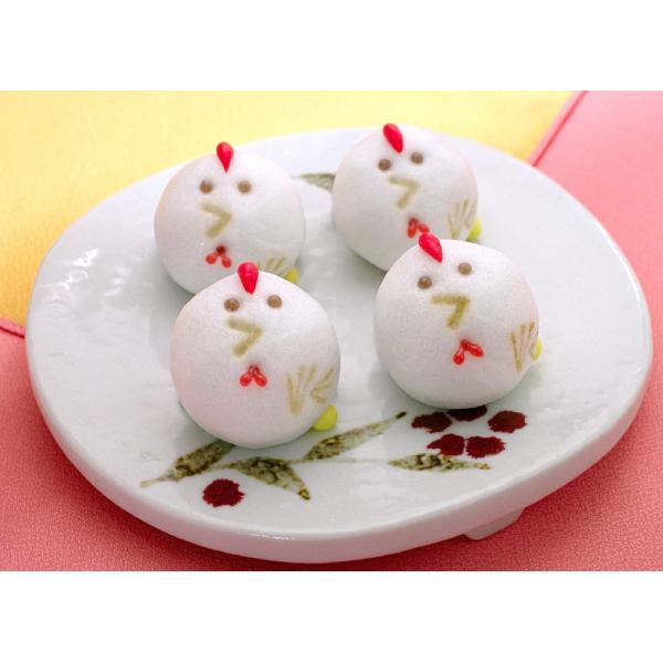 【ニワトリまんじゅう4個入(白あん)】ギフト 和菓子 どうぶつ饅頭 ブライダル イベント パーティー...
