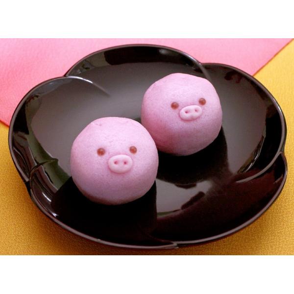 【ブタまんじゅう2個入(イチゴ)】ギフト 和菓子 どうぶつ饅頭 ブライダル イベント パーティー お...
