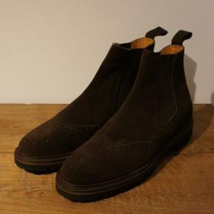 POLPETTA（ポルペッタ） チャッカブーツ（ブラックスエード） : SO