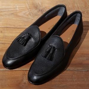 シューイズム アンラインドタッセルローファー 21133（ブラック）