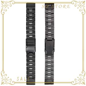 Ahayo QuickFit 22mm 交換ベルト 超軽量チタンスチールストラップ ステンレス鋼の留め金 for GARMIN(ガーミン) Fenix 7/ EPIX 2 / Fenix 6/5 / Instinct/Quatix