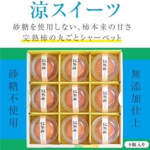 シャーベット ギフト 柿シャーベット 柿アイス...の詳細画像2