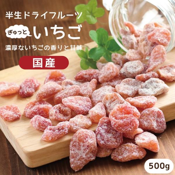 ドライフルーツ 国産 いちご 500g 送料無料 イチゴ ドライいちご 業務用 徳用 おやつ 南信州...