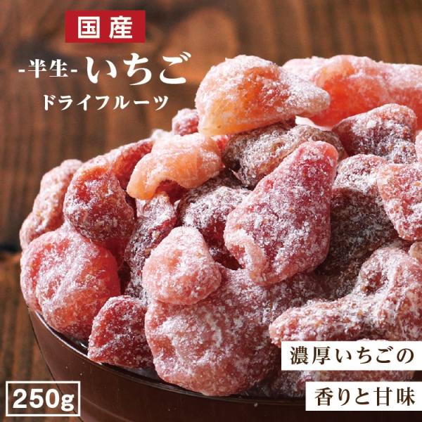 ドライフルーツ 国産 いちご 250g 送料無料 イチゴ ドライいちご おやつ 南信州菓子工房 徳用...