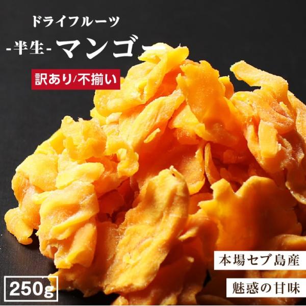 ドライフルーツ マンゴー 250g ドライマンゴー 訳あり 不揃い セブ島産 ペリカンマンゴー フォ...