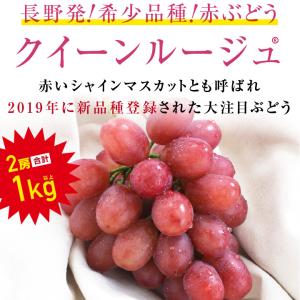 ぶどう クイーンルージュ 種無し 約1kg 2...の詳細画像1