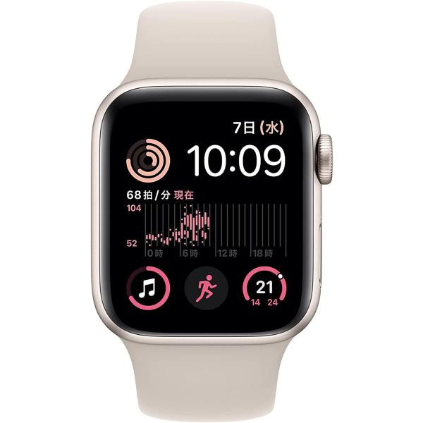 Apple Watch SE2 第2世代 40mm スターライト ラッピング可能 GPSモデル 通話...
