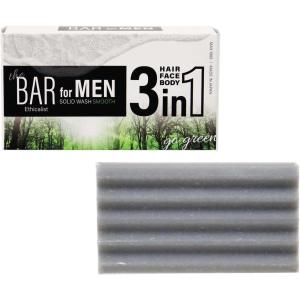 The BAR Men 3in1 Solid Wash SMOOTH 【髪・顔・身体がこれ一個】