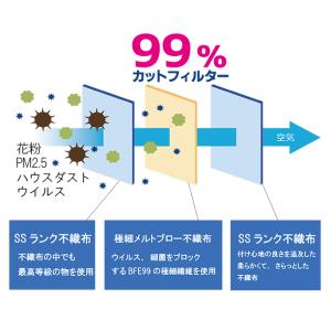 四国ご当地 うどん脳 不織布 日本製 10枚入...の詳細画像4
