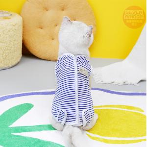 犬 猫 術後服 術後ウェア 伸縮性 ボーダー ...の詳細画像3
