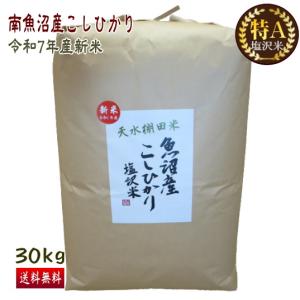 コシヒカリ 送料無料 （令和7年産新米） 徳用 南魚沼産 塩沢米 玄米