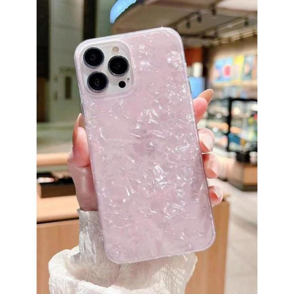 アップル ホログラム レインボー シェル パターン iPhone 17 Pro Max スマホケース...