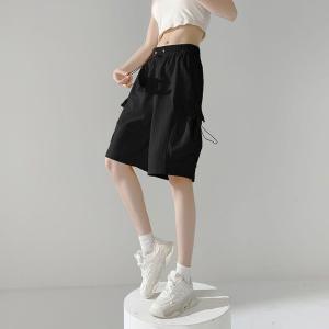 ハーフパンツ レディース 夏 水陸両用 カーゴ...の詳細画像1