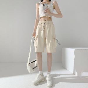ハーフパンツ レディース 夏 水陸両用 カーゴ...の詳細画像3