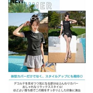水着 レディース 体型カバー フィットネス水着...の詳細画像4