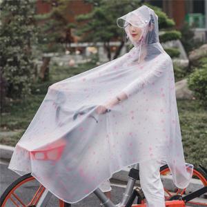 レインコート ポンチョ 自転車 透明 レインコ...の詳細画像2
