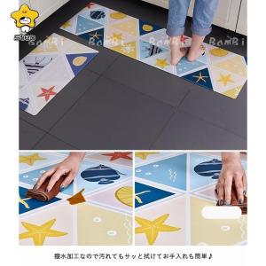 キッチンマット 拭ける キッチンラグ 北欧 ラ...の詳細画像3