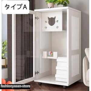 猫 ケージ キャットケージ 2段 木製フレーム 保護 脱走防止 多頭飼い スチール ペットケージ 広々 大型 猫ゲージ 高級感 キャットハウス ネコ ハウス 留守番