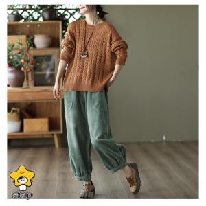 バルーンパンツ レディース コーデュロイ 秋冬...の詳細画像4