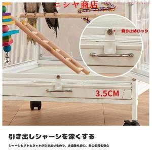 クリアアクリル鳥かご 複数飼い大型インコ ケー...の詳細画像1