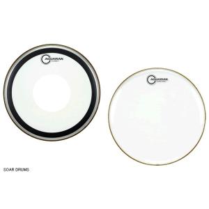 ヘヴィサウンドに  スネア用ドラムヘッドセット（表・裏2枚組み）AQUARIAN