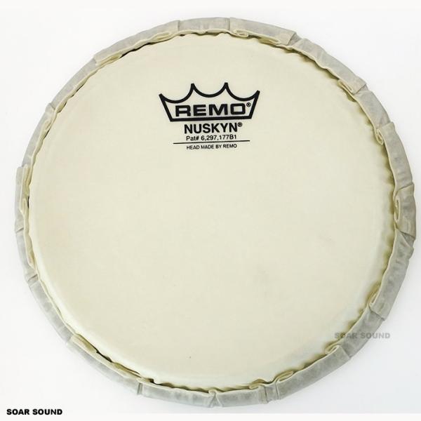 REMO レモ ニュースキンヘッド ボンゴ用 ヘッド 7" 用 Pearl White Wood B...
