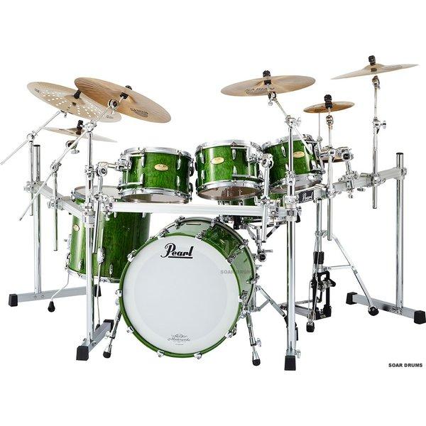 スネア付属・6点セット Masterworks Green Tamo（タモ） / Pearl パール...