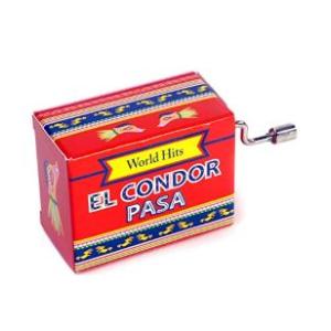 ドイツ製 手回し オルゴール MUSIC BOX コンドルは飛んでいく El Condor Pasa...