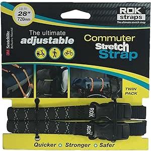 ROK straps (ロックストラップ) Commuter ストレッチ ストラップ ブラック...