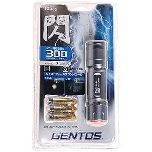 GENTOS 閃シリーズ フラッシュライト ハンディライト 高輝度チップタイプ白色LED 耐塵...