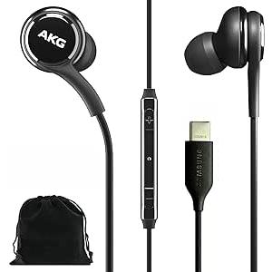 SAMSUNG AKG イヤホン オリジナル USB Type C インイヤー イヤホン ヘッ...