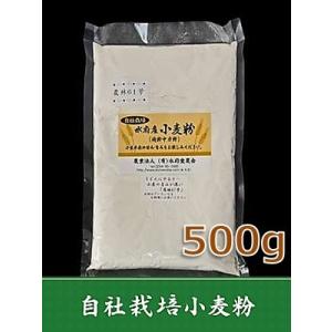 農林61号小麦粉　茨城県常陸太田産　500g　